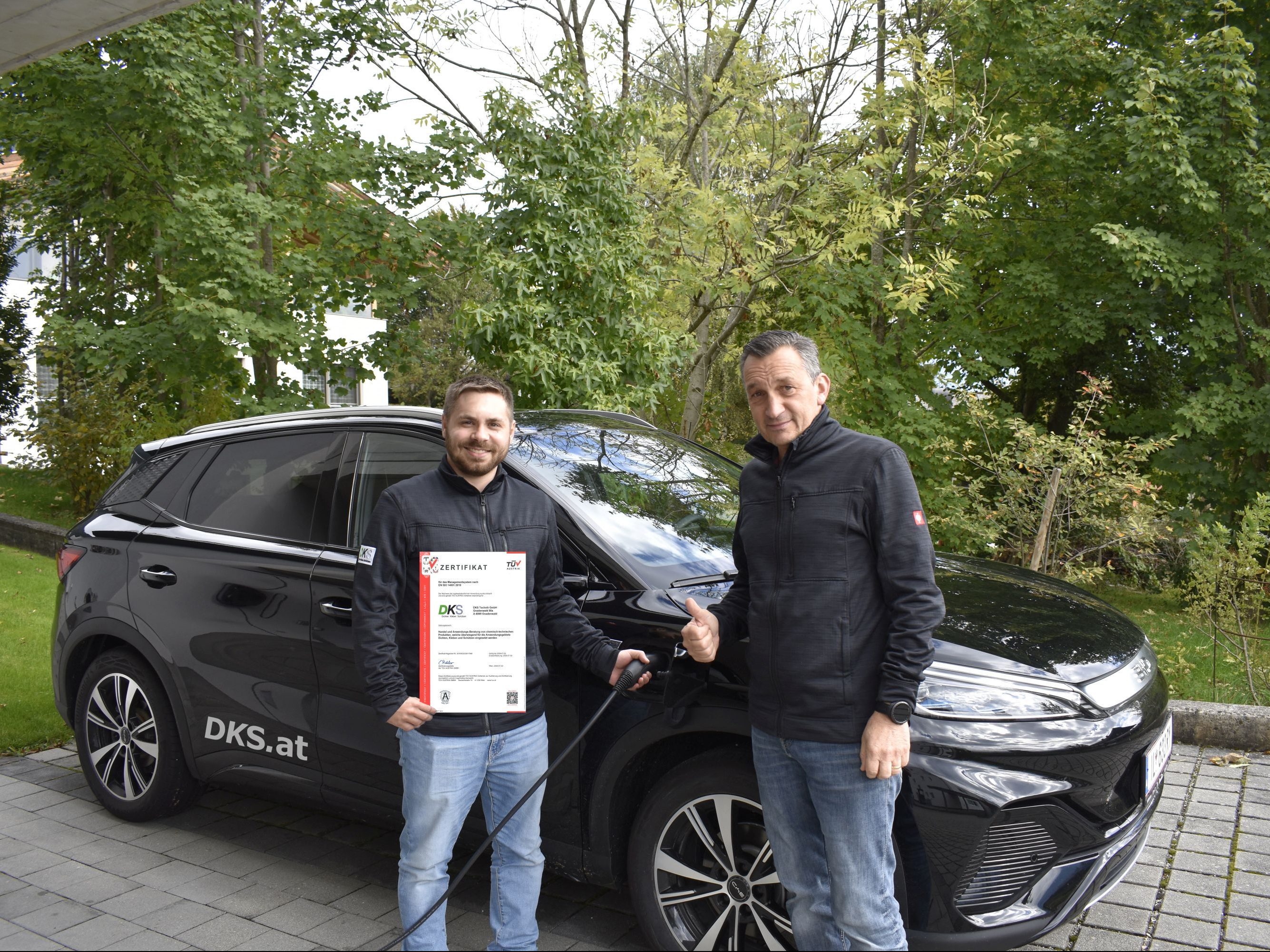 DKS Technik ist ISO 14001 und 9001 zertifiziert